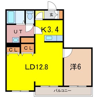 間取図 シャンノール東3条