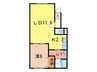 Venus courtⅢ 1LDKの間取り