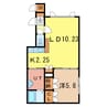 ＬｉｂｅｒａｌⅡ 1LDKの間取り