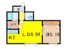 プラス５２ 1LDKの間取り