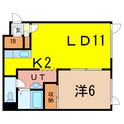 コンフォートⅢの間取図