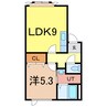 ドレクセルヒル 1LDKの間取り