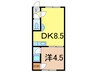 エステートＥ４．８ 1DKの間取り