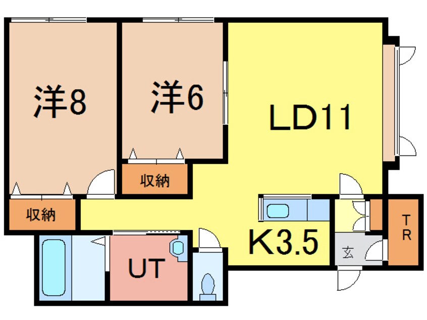 間取図 ジュネラスⅡ