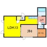 ＹＳハイツ（旭町） 1LDKの間取り