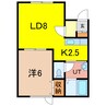 ＢｅＭｏｏｎ 1LDKの間取り