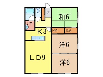 間取図 ファミール川端Ａ