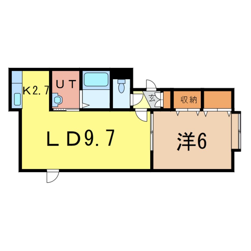 間取図 アスティ6・3