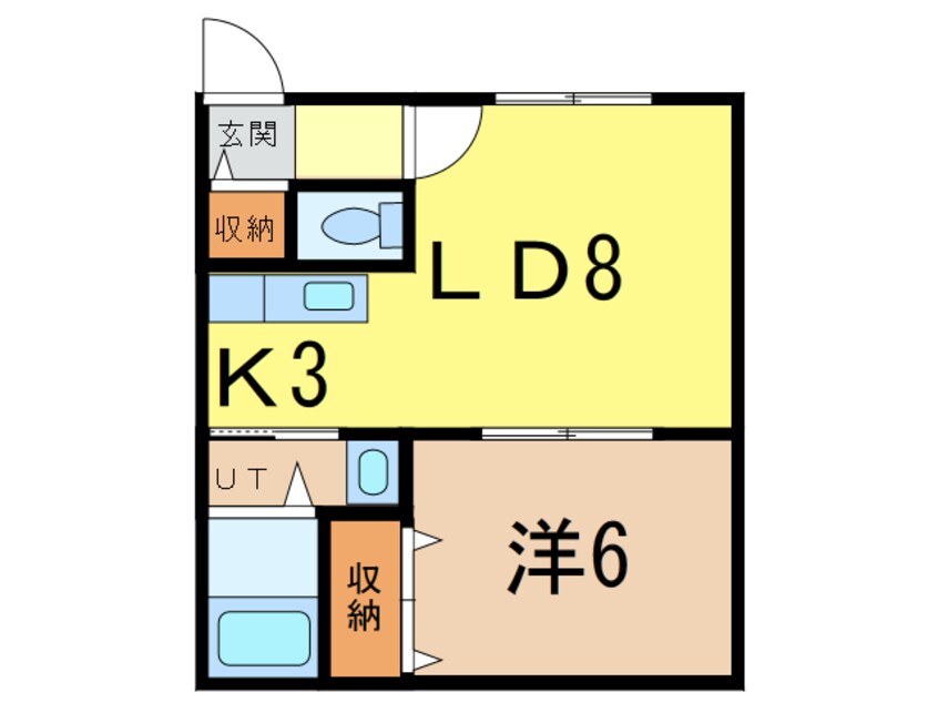 間取図 ダイヤハイツ神楽６．１２