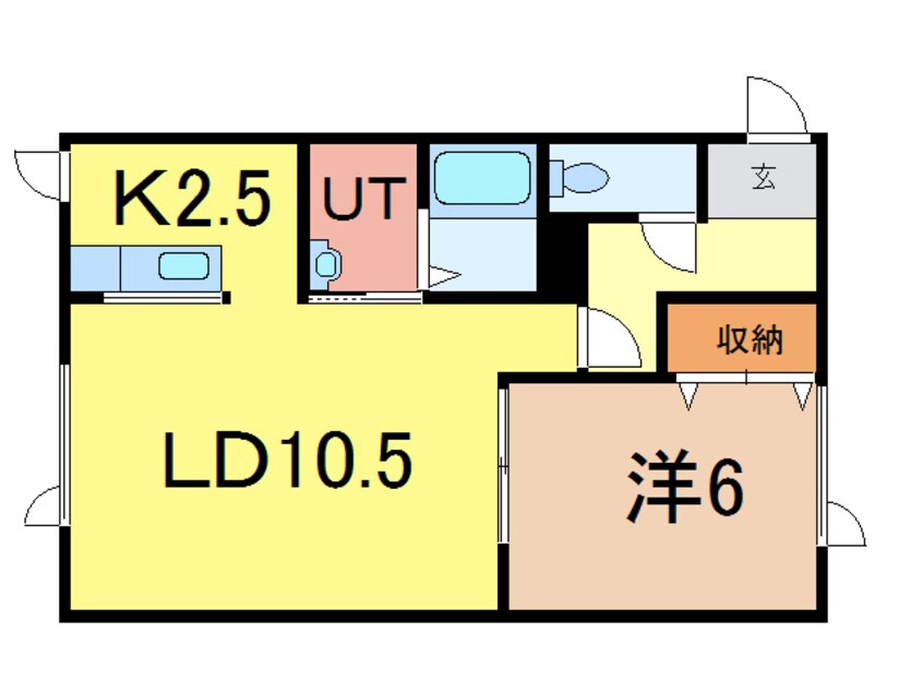 間取図 パープル410