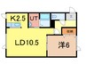 パープル410 1LDKの間取り