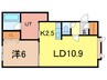 ボックス南A 1LDKの間取り