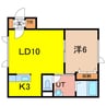 ハーモニー４・４ 1LDKの間取り
