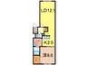 CASA LESSAGE 1LDKの間取り