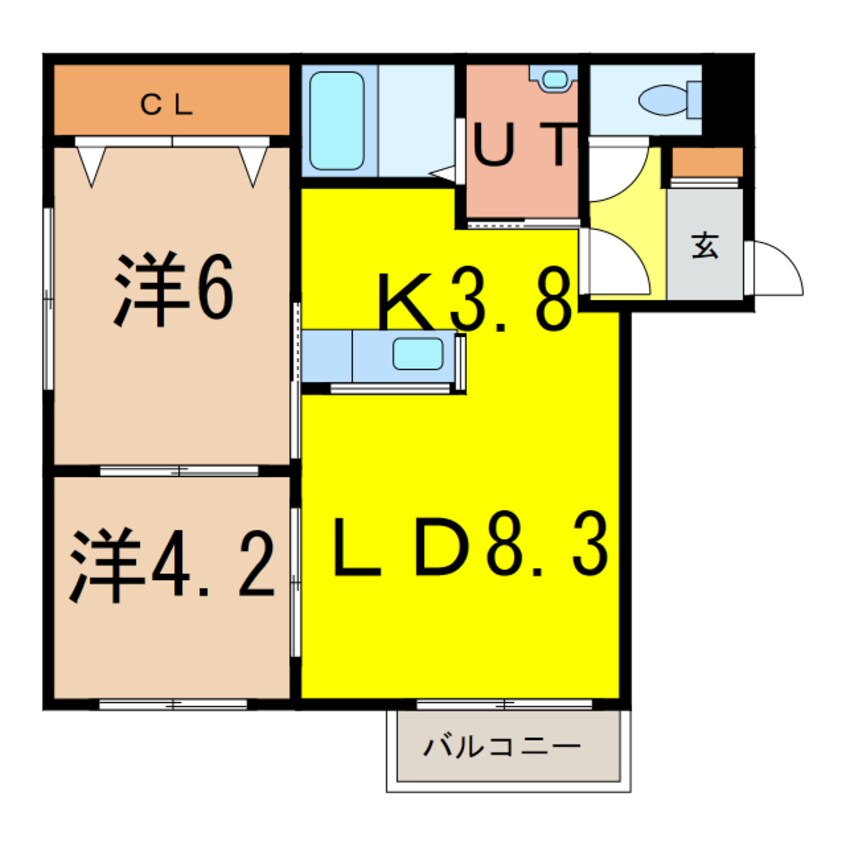 間取図 メイユール西２