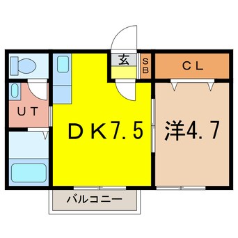 間取図 メイユール西２