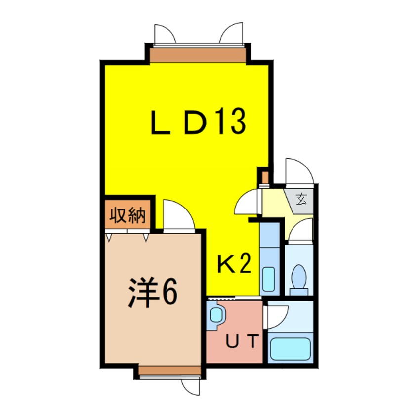 間取図 アルカディア壱号館