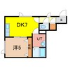 樹華Ⅱ 1DKの間取り