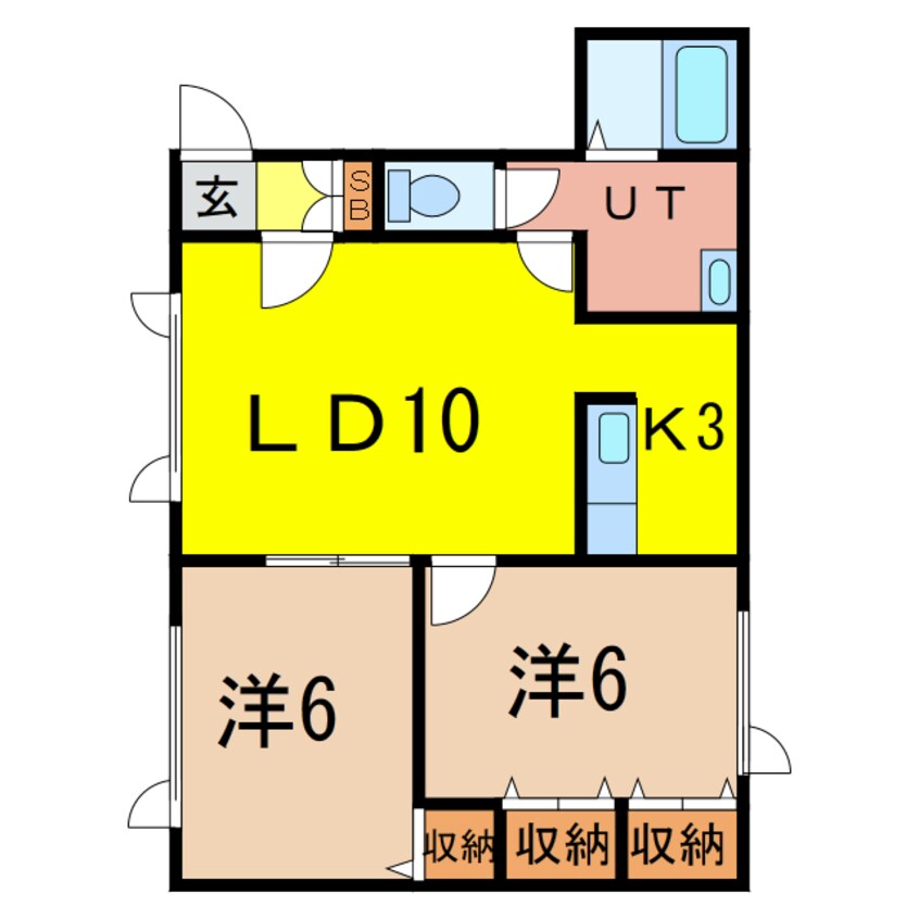 間取図 シャトル