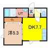 ルミエール 1DKの間取り