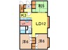 バンビーノ１０条 3LDKの間取り