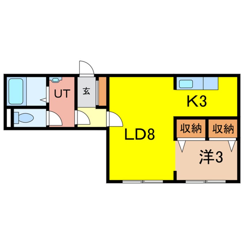 間取図 ディアー１条