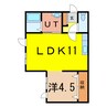 アルファシェトワ 1LDKの間取り