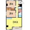 アーバンライフ東7条 2DKの間取り