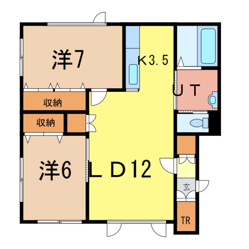 間取図 PocheⅡ