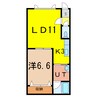 ブルーベルコーポ 1LDKの間取り