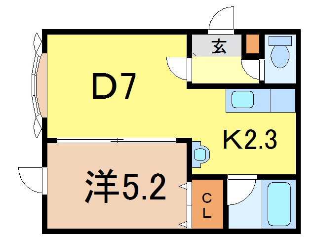間取り図 ルート医大前Ｂ