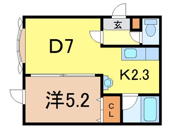 間取図 ルート医大前Ｂ