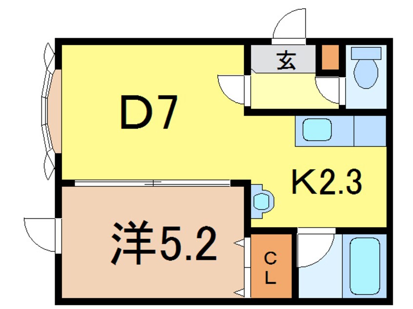 間取図 ルート医大前Ｂ