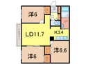 ピュアハイツ３２１の間取図