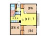 ピュアハイツ３２１ 3LDKの間取り