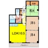トーワ神楽5・6 3LDKの間取り