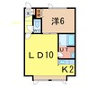 ウィズNo.1 1LDKの間取り