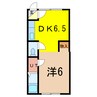 マンションつるや 1DKの間取り