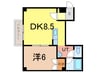 イーグル３１１ 1DKの間取り
