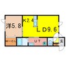 サンライフ東光 1LDKの間取り