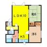 キャメロン深川 2LDKの間取り