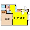 アピアＡ 1LDKの間取り