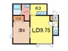 エリア63 1LDKの間取り