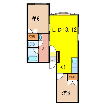 間取図 プラダ美瑛　Ⅰ