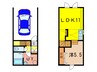 ルナロッサ 1LDK+Sの間取り