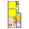 プレジール 1LDKの間取り