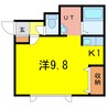 ロイヤルポケット 1Kの間取り