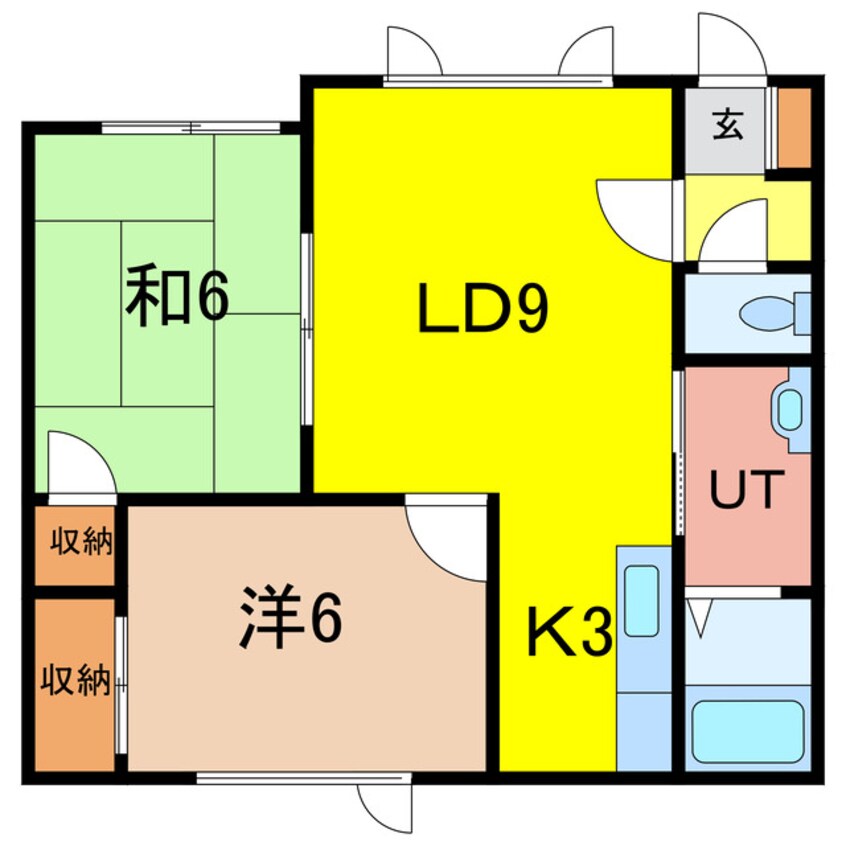 間取図 バードヒルハイツＢ棟