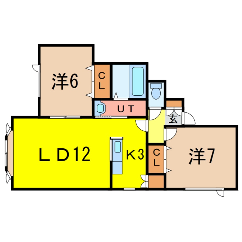 間取図 プリムローズＡ