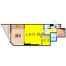 issa core 1LDKの間取り